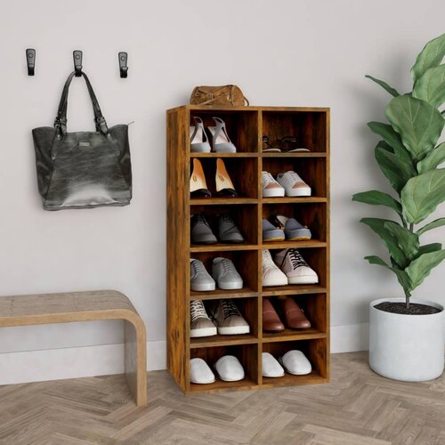 VidaXL Stalak za cipele boja hrasta 54x34x100,5 cm konstruirano drvo Slike