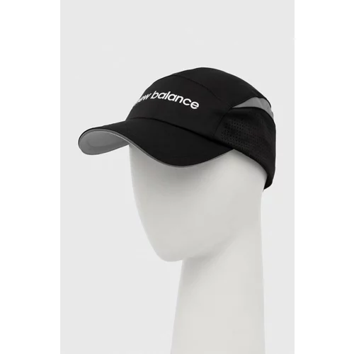 New Balance Kapa sa šiltom LAH31001BK boja: crna, s tiskom