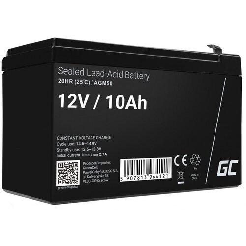 Green cell Baterija AGM50 - 12V - 10Ah - Črna, (5000558948) Slike