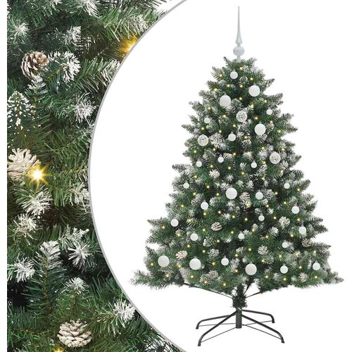 Umjetno božićno drvce Zelena 150 cm PVC, Plastika i Čelik Slike