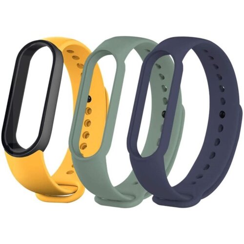 Xiaomi Pašček za uro Mi Band 5 (3 kos) - moder, rumen in zelen Cene