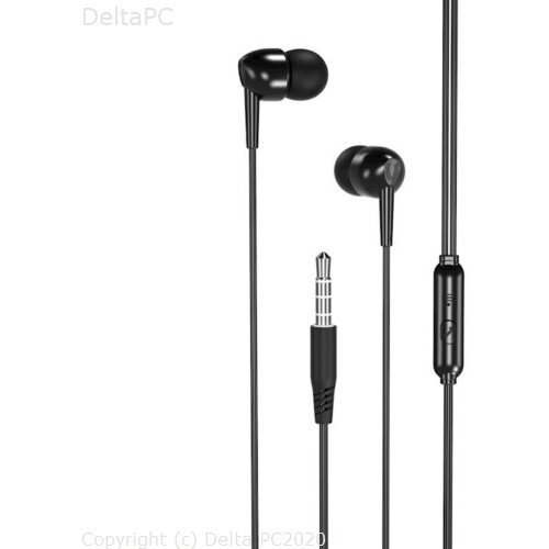 XO wired earphones EP37 jack 3,5mm black Cijene