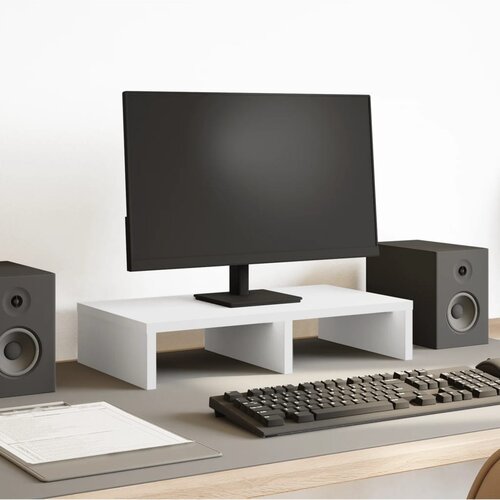 vidaXL Stalak za monitor bijeli 50 x 27 x 10 cm od konstruiranog drva Cijene