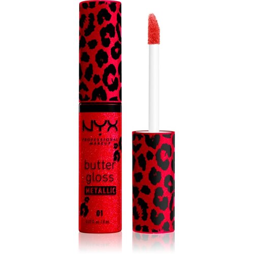NYX Professional Makeup Butter Gloss Metallic metaličen sijaj za ustnice odtenek Blood Moon 8 ml Cene