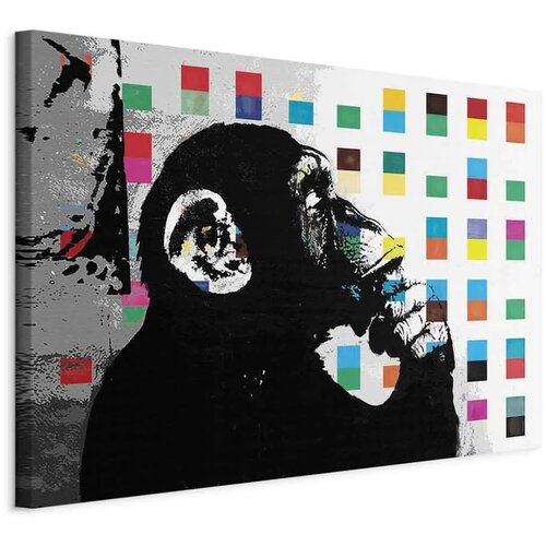  Slika - Banksy The Thinker Monkey 30x20 Na talijanskom platnu Cijene