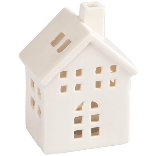 Retlux Porcelanska kućica za sveću 10 cm bela Cene