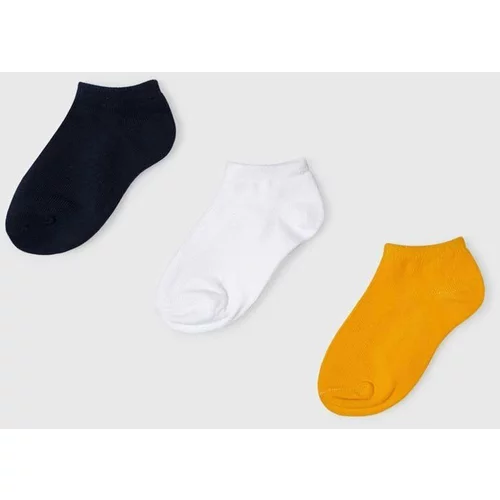 Mayoral Otroške nogavice 3-pack oranžna barva