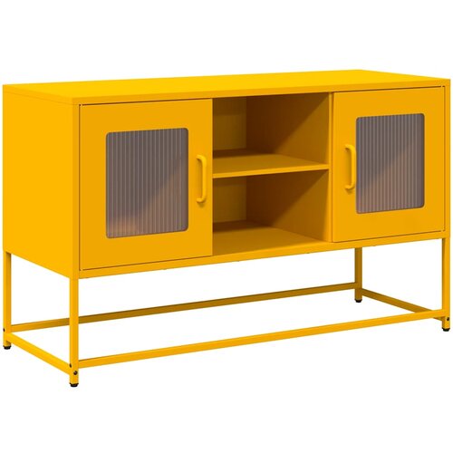 Maison Chic TV omarica - TV stojalo - Televizijska omarica gorčično rumena 100,5x39x60,5cm jeklo, (21702059) Cene