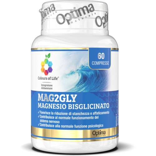 Optima Naturals MAG2GLY magnezijev bisglicinat - 60 tabl. Slike
