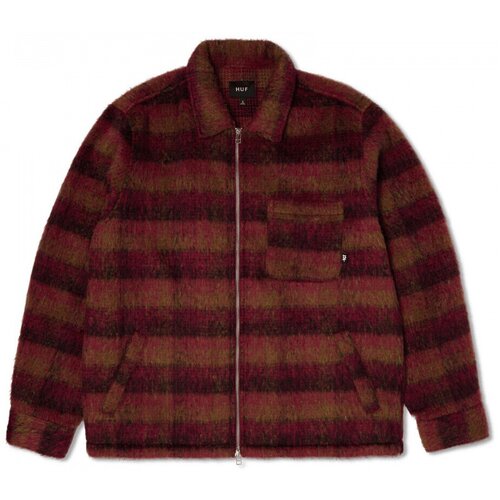 Huf Jakne Jacket megablast plaid Rdeča Cene