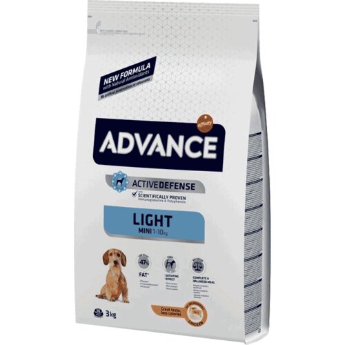 Advance Hrana za gojazne pse malih rasa Mini Adult Light, Piletina - 3 kg Slike