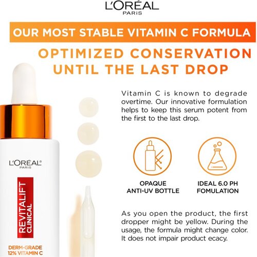 L&amp;acute;Or&amp;eacute;al Paris Revitalift Clinical serum za lice s vitaminom C 30 ml Slike