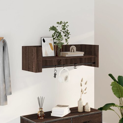 vidaXL Zidna polica boja hrasta 100x35x30,5 cm od konstruiranog drva Cijene