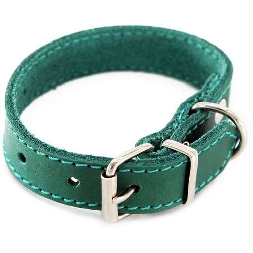 Heim ovratnica z okrasnimi šivi, petrolna - obseg vratu 22 - 28 cm, širina 20 mm Cene