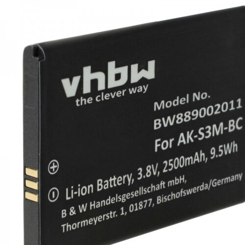 VHBW Baterija za Emporia SuperEasy, AK-S3M, 2500 mAh Cene