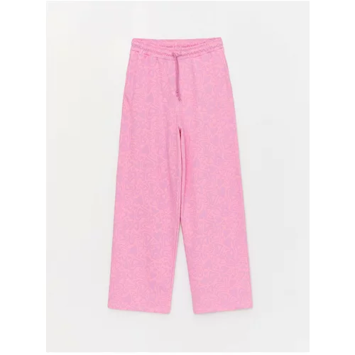 LC Waikiki Women's Elastic Waist Patterned Sweatpants Mother and Daughter Combination