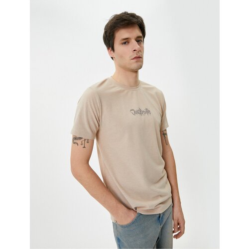 Koton Motto Printed T-Shirt Crew Neck Short Sleeve Cene