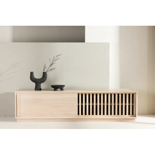 Venture Home TV komoda Lugo 40 &amp;times; 45 &amp;times; 180 cm, izbijeljena (whitewash) Slike