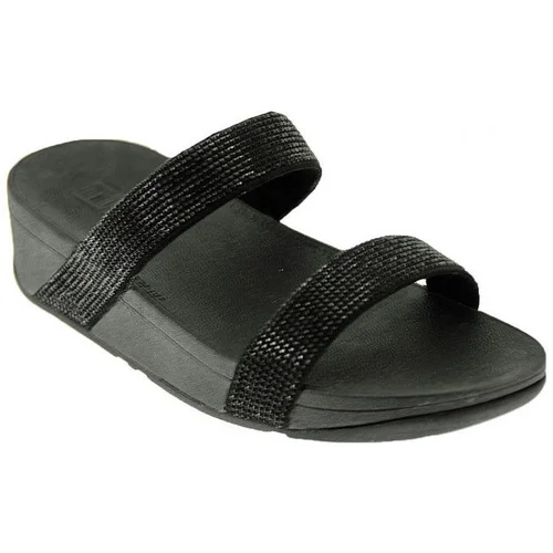 Fitflop lottie shimmer crystal slide crna