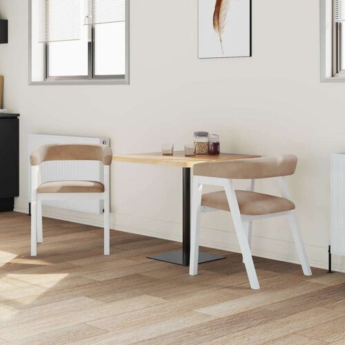  Trpezarijske stolice 2 pcs Bijelo 54 x 57 x 73 cm Slike