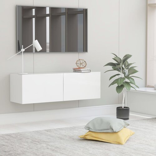 Furnova TV omarica bela 100x30x30 cm inženirski les, (21924901) Cene