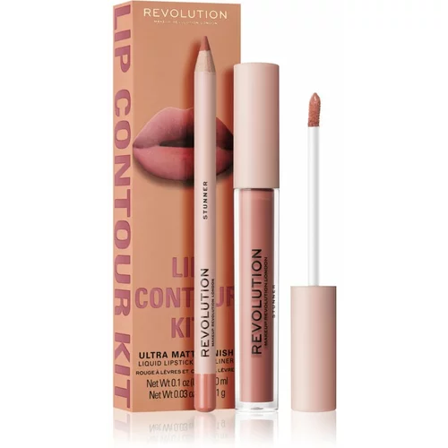 Makeup Revolution Lip Contour Kit set za usne nijansa Stunner