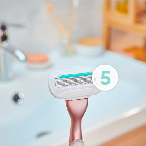 Gillette Venus RoseGold Extra Smooth Sensitive brijač + 1 zamenska o&amp;scaron;trica Slike