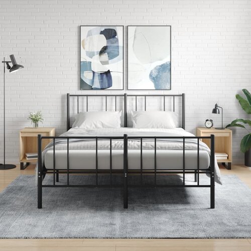 vidaXL Noćni ormarići 2 kom boja hrasta 40x35x50 cm konstruirano drvo Cijene