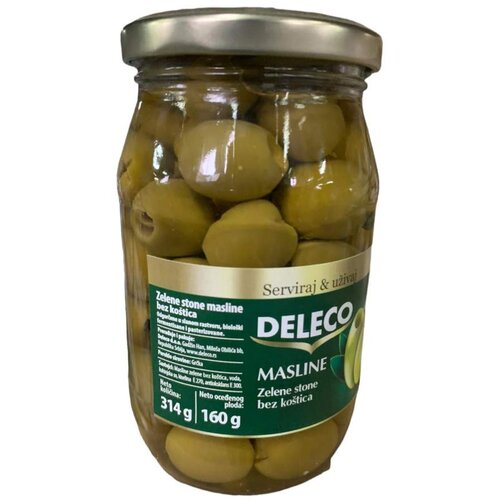 Deleco Masline zelene, 314 g Cene