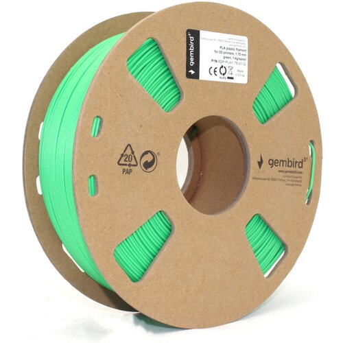 Gembird 3DP-PLA1.75-01-G pla filament za 3D stampac 1,75mm kotur 1KG green Slike