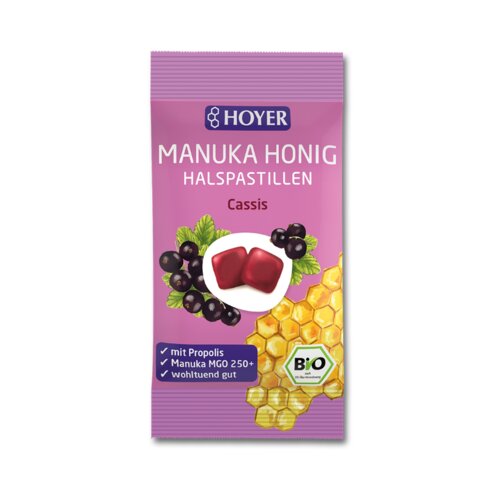 HOYER Organske Manuka medene pastile za grlo Cassis Cijene