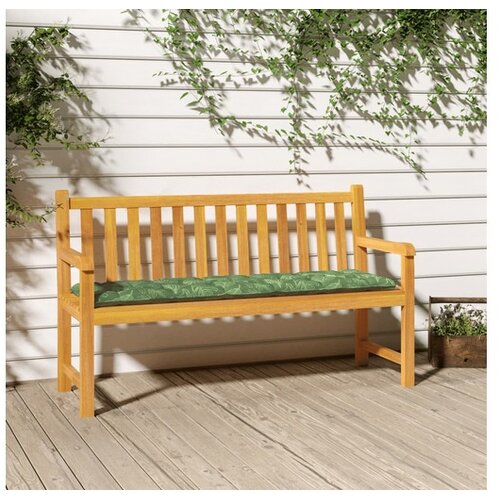  Blazina za klop vzorec listja 2 kosa 180x50x7 cm blago Cene
