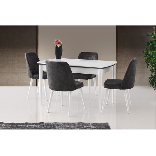  Vega - 1131 White Extendable Dining Table Cene