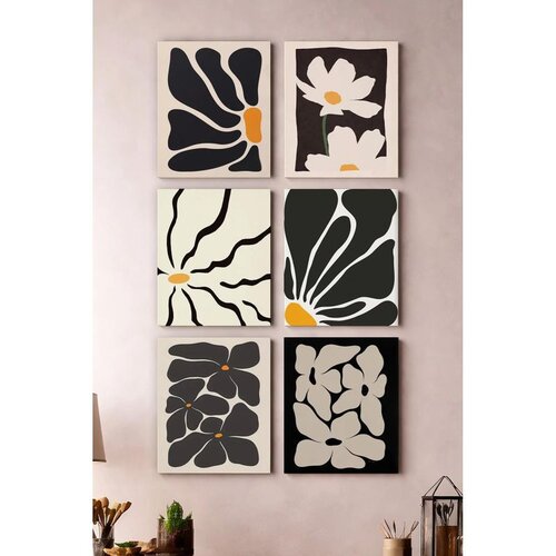 WALLXPERT Art6Cnvset8-1520 Multicolor Decorative Canvas Painting (6 Pieces) Cene