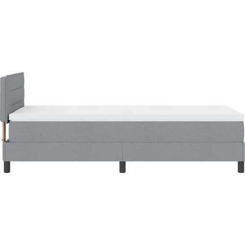  s opruga kutije Svijetlo siva 90 x 190 cm tkanina Slike