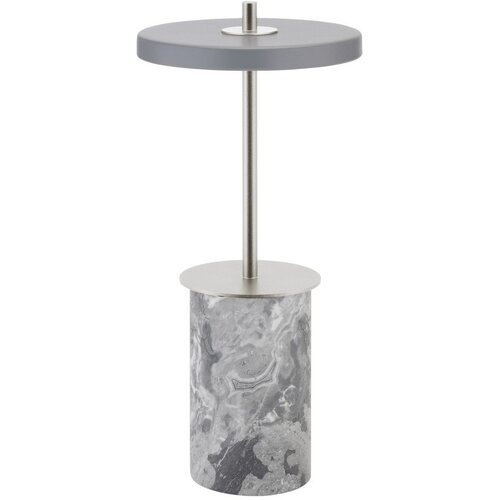 UMAGE Siva mramorna LED stolna lampa s mogućnosti zatamnjivanja s metalnim sjenilom (visina 25,5 cm) Asteria Move Mini &amp;ndash; Slike
