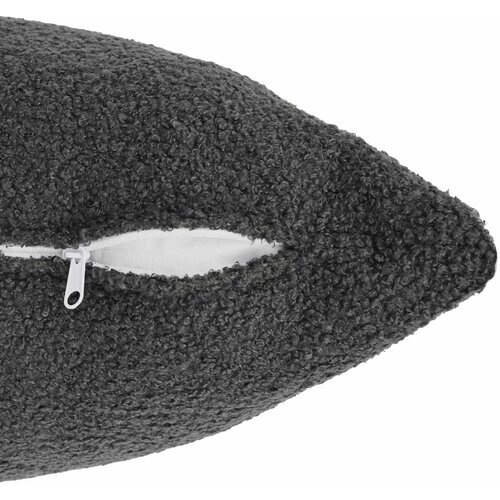  Presvlaka za jastuk 2 pcs HEERLEN Tamnosiva 40 x 80 cm Boucl&amp;eacute; - Tamnosiva 40 x 80 cm 2 Slike