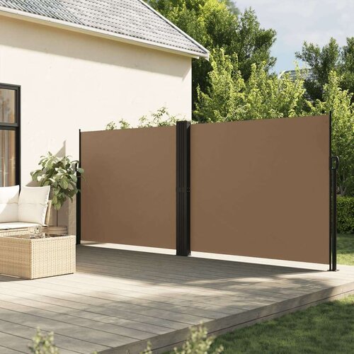 Bočna tenda na uvlačenje smeđesiva 160x1200 cm Slike