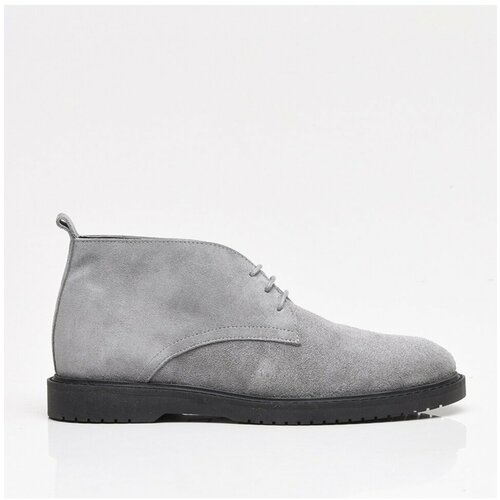 Hotiç Genuine Leather Gray Men's Casual Boots Slike