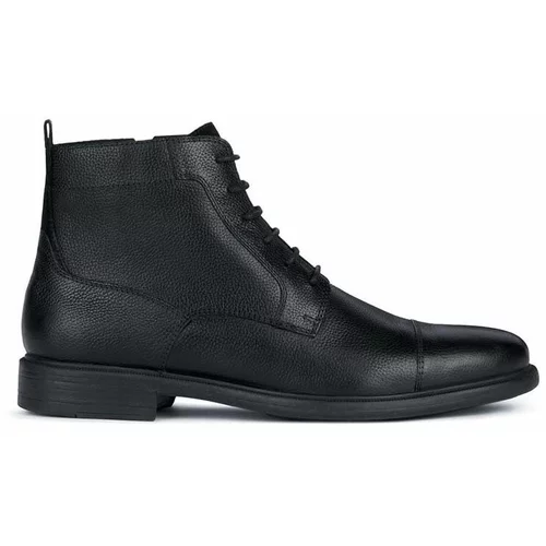 Geox Usnjeni čevlji U TERENCE C moški, črna barva, U367HC 00046 C9999