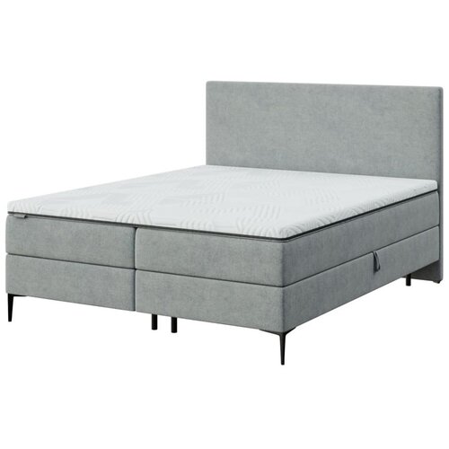 MESONICA Siva boxspring postelja s prostorom za shranjevanje 160x200 cm Bufo – Cene