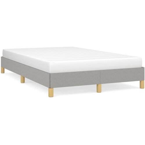 VidaXL Posteljni okvir svetlo siv 120x190 cm tkanina Slike