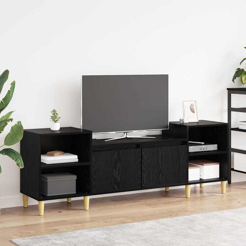 TV ormar Crni hrast 160 x 35 x 55 cm Konstruirano drvo Cijene