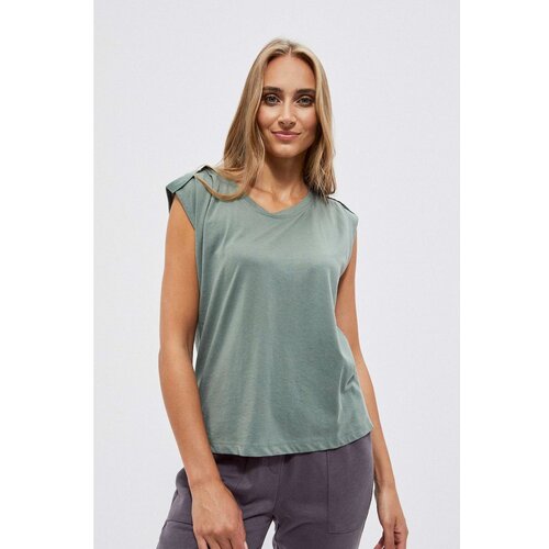 Moodo Cotton blouse with short sleeves Cene