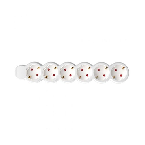Home Produžni kabl, 6 utičnice, 1.5mm², 5 met - NV 6-5/WH/1, 5, Bijeli Cijene