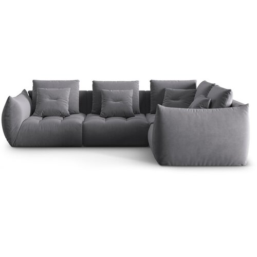 Micadoni Tamno siva kutna garnitura od bouclé tkanine (s desnim kutom) Bloom – Home Cijene