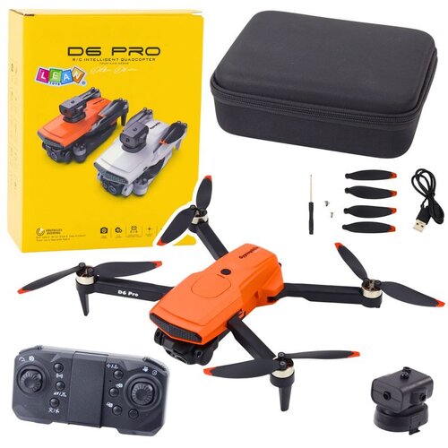  D6 PRO Drone s dvostrukom HD kamerom i LED svjetlima s narančastom bojom Cijene