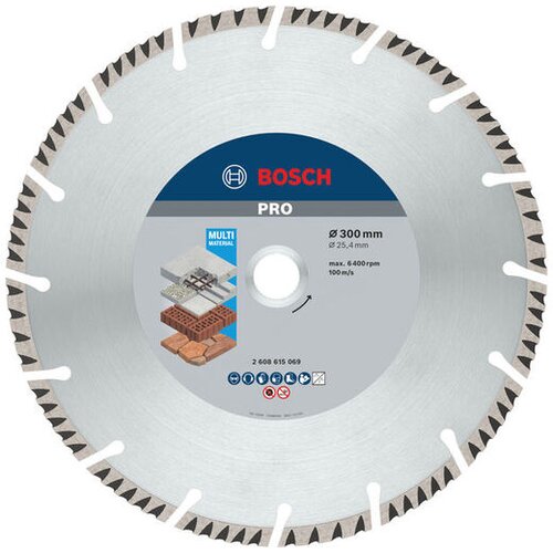 Bosch Dijamantska rezna ploča za stone i benzinske testere, otvor 25,4mm PRO Multi Material 2608615069 Cene