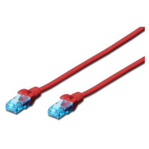 Digitus DK-1512-030/R patchcord kabl 5e U/UTP CCA 3m crveni Cene