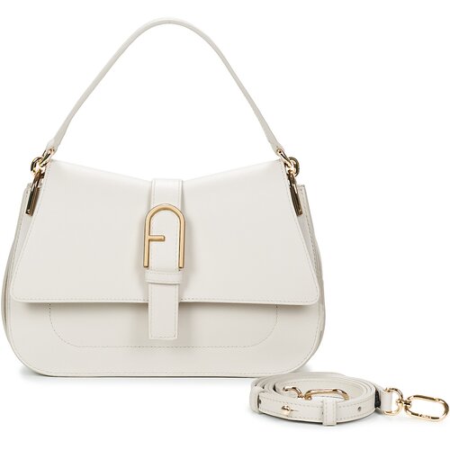 Furla Torbice za na ramo FLOW M TOP HANDLE Bela Slike